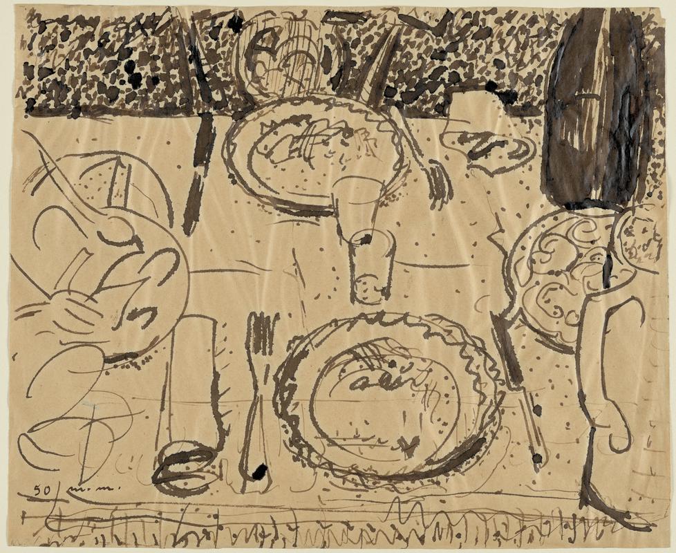 The Table laid in the studio, 1950