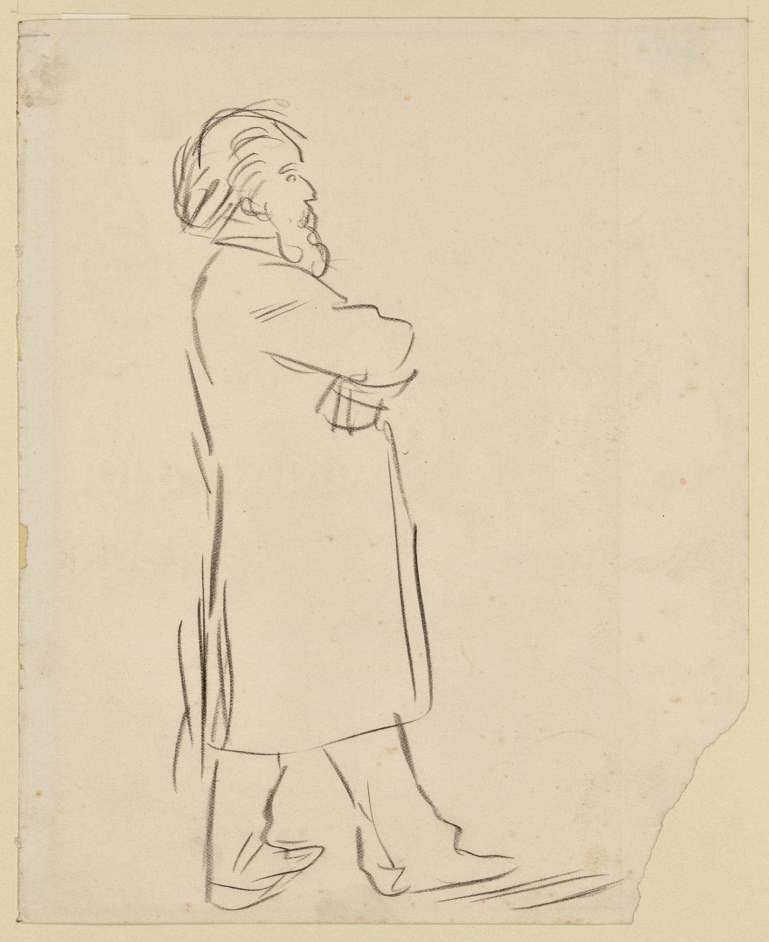 Standing Man in a Coat
