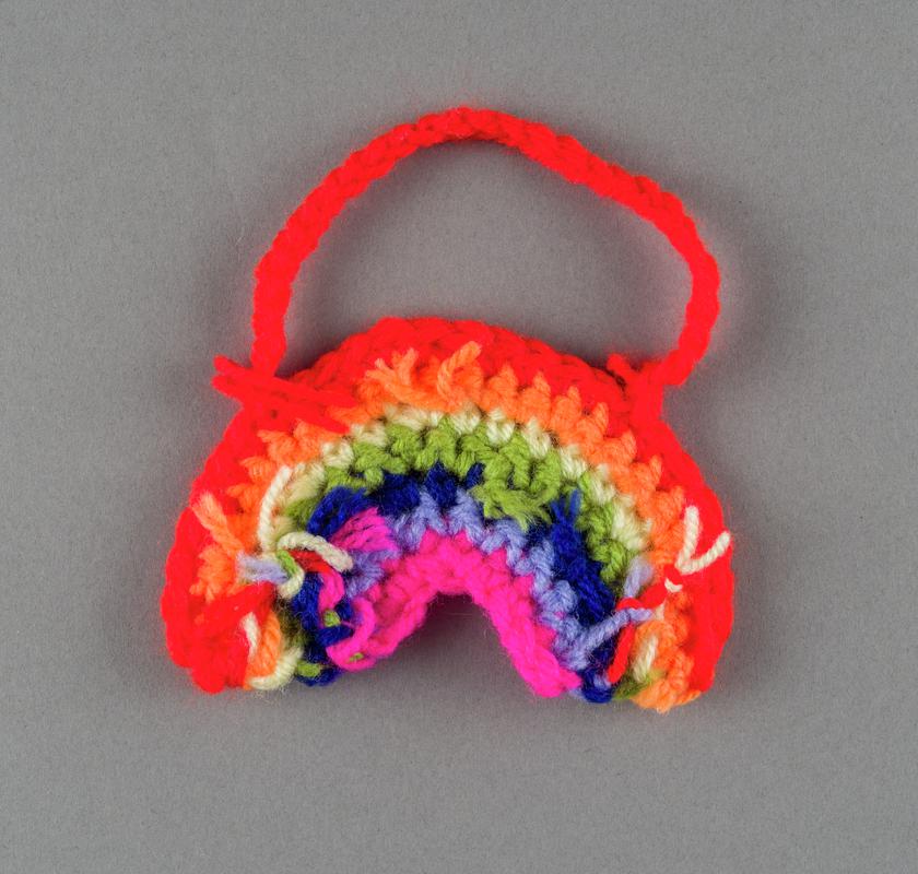 Crocheted rainbow
