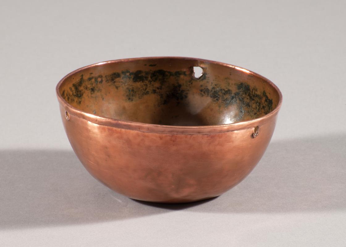 copper bowl poss made at Upper Bank copper works