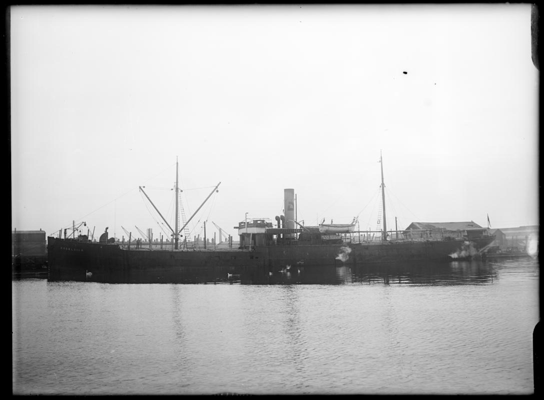 Port broadside view of S.S. EXCELSIOR, c.1936.