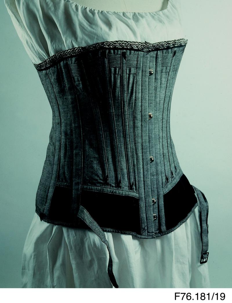 Grey cotton corset
