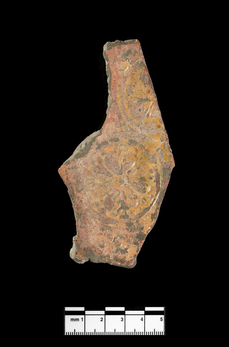 Medieval ceramic floor tile