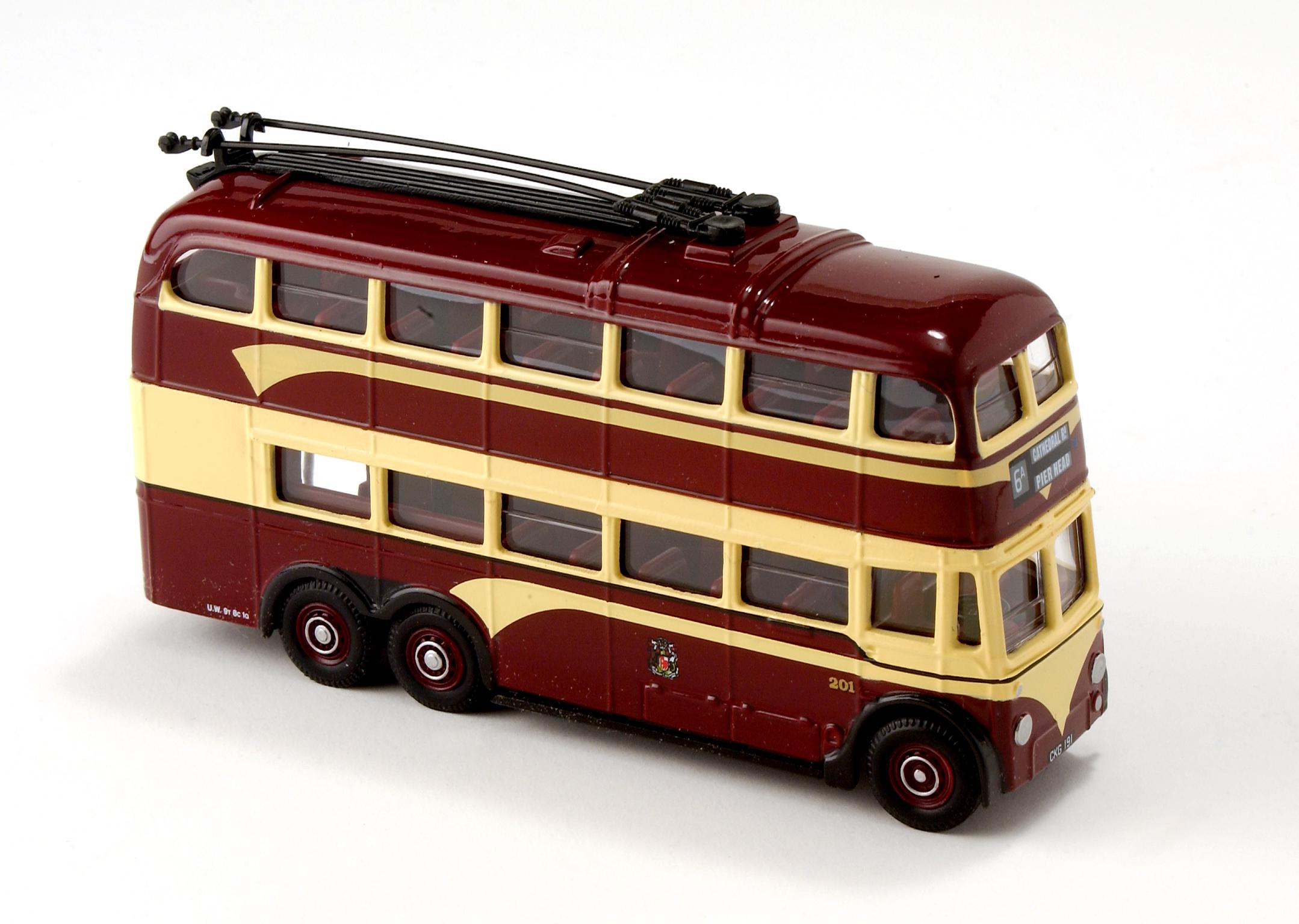 Cardiff Corporation Transport trolleybus, model