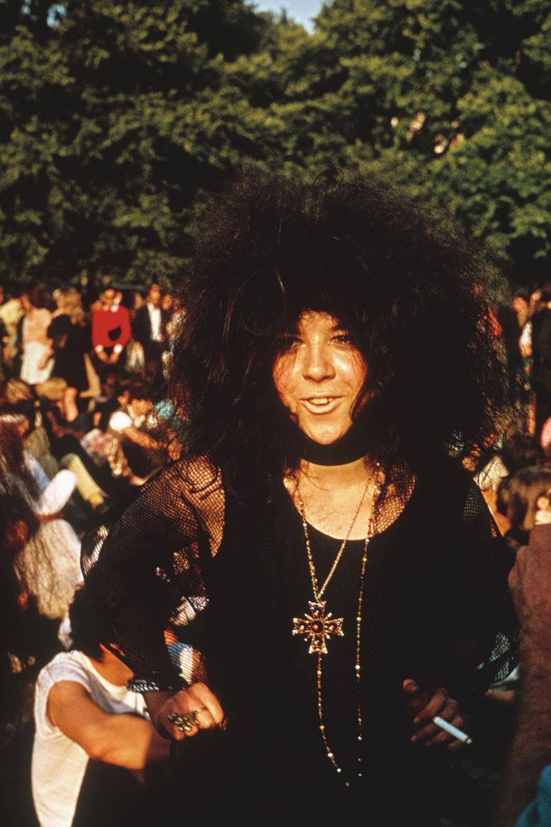 GB. ENGLAND. Isle of Wight Festival. Hair styles here are based on the new black power style. 1969.
