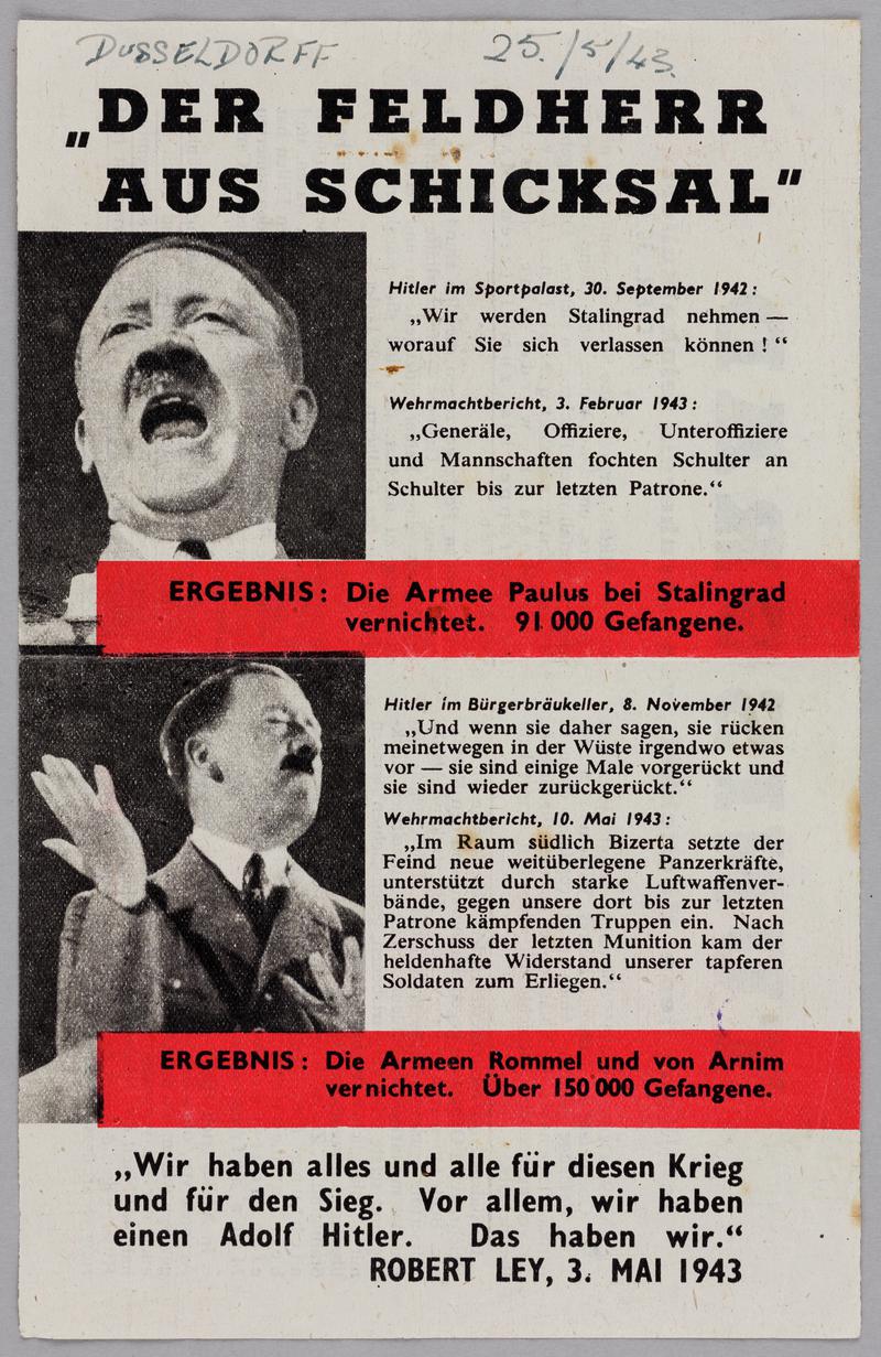 British propaganda flyer.