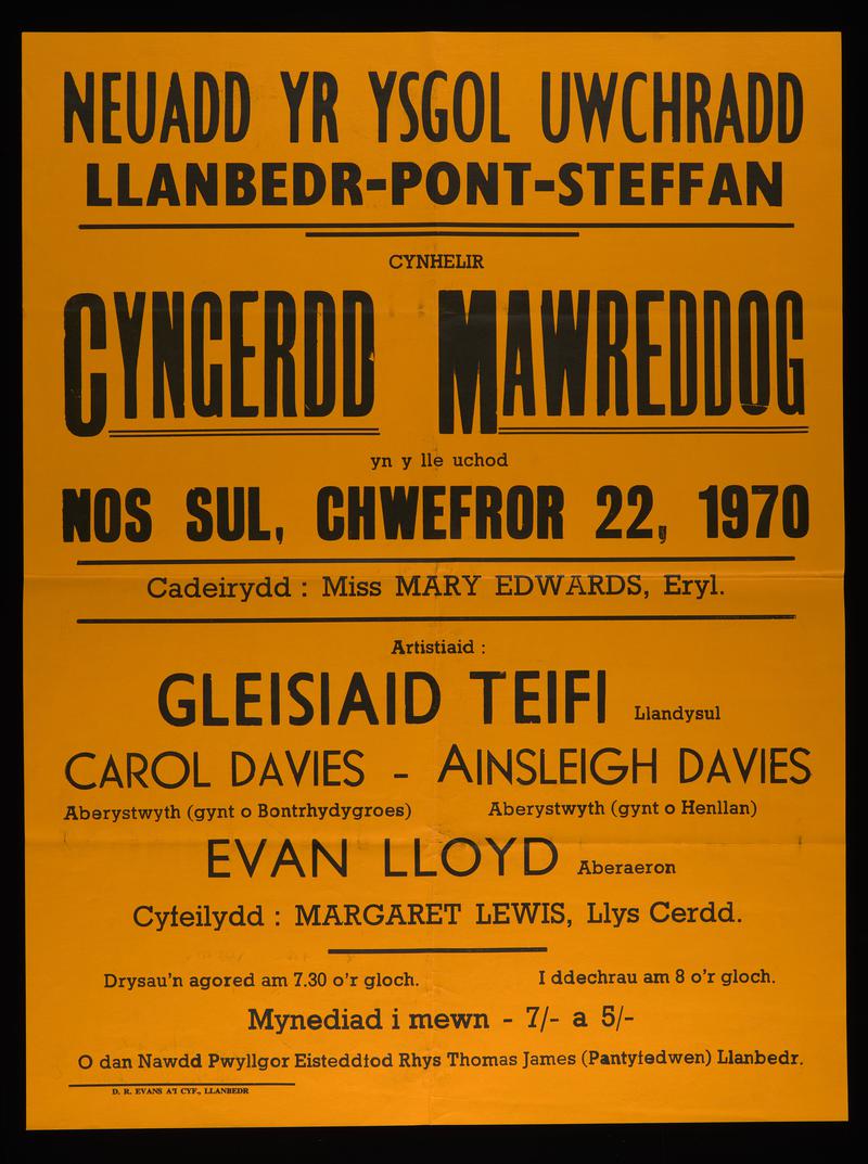 Poster, concert