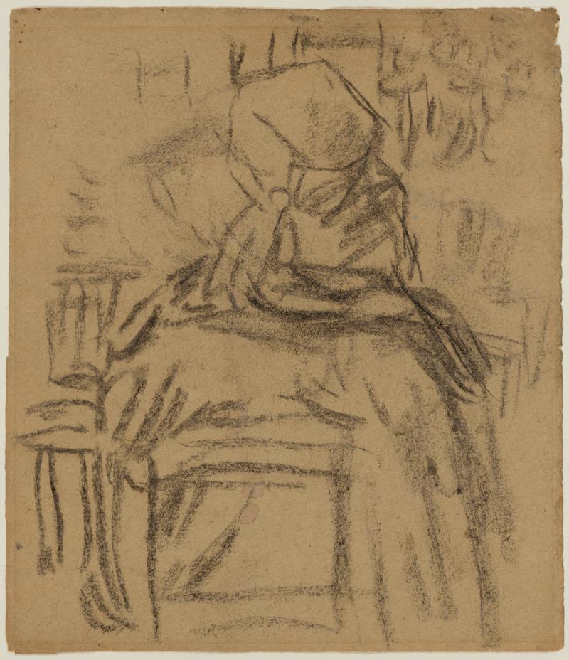 Seated Lady Wearing a Hat