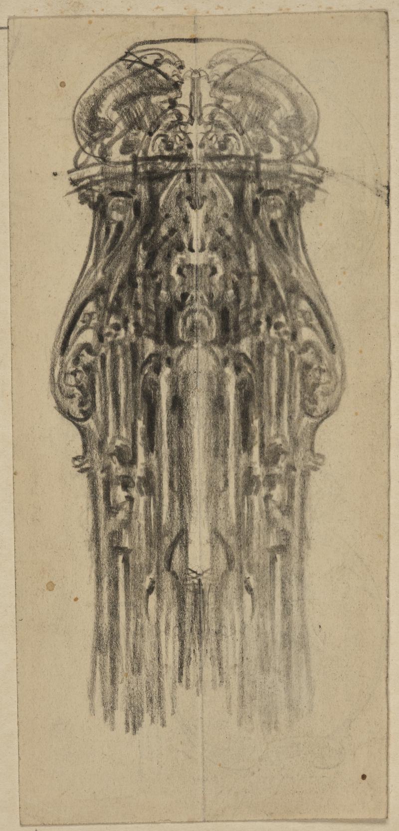 Sketches for decorative lamps and posts