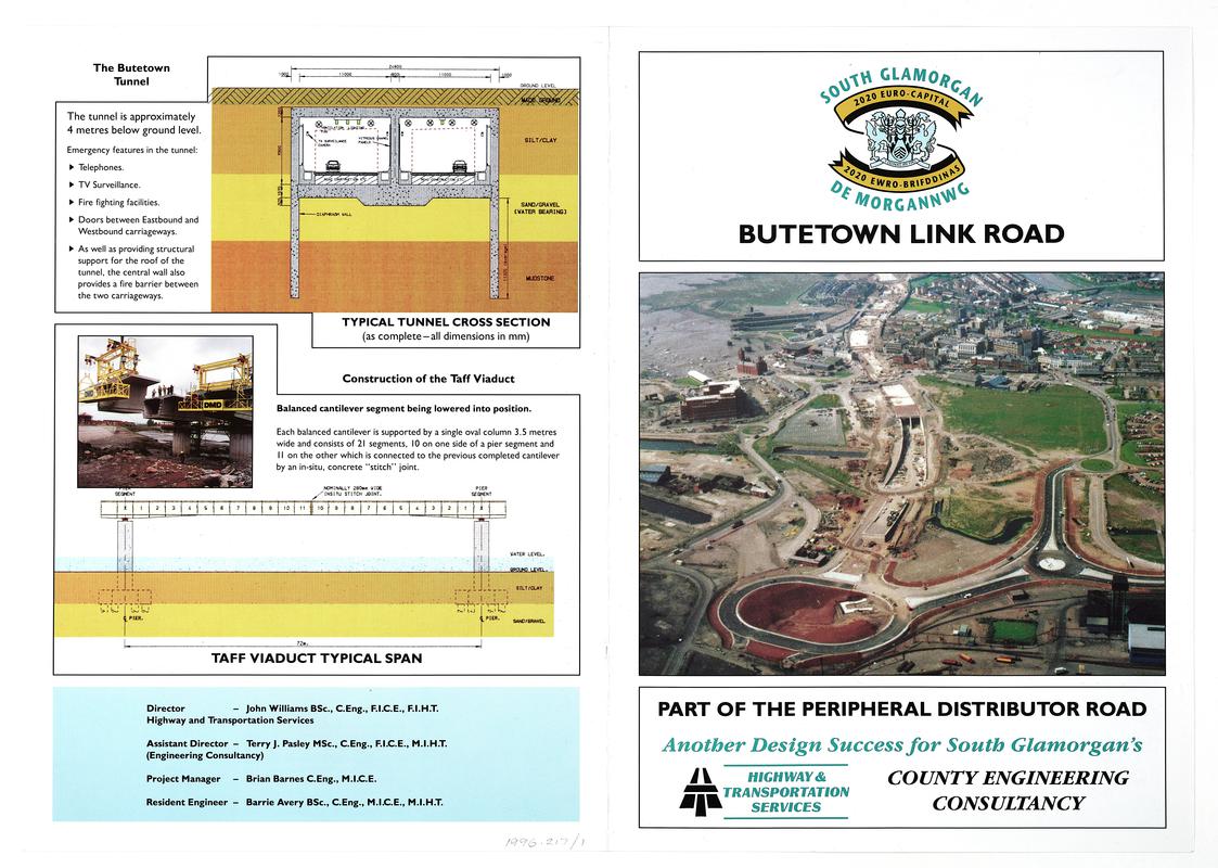 Brochure &#039;Butetown Road Link&#039;.