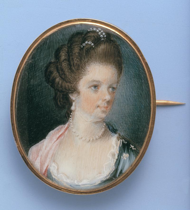 Miniature portrait of Elizabeth Slaughter