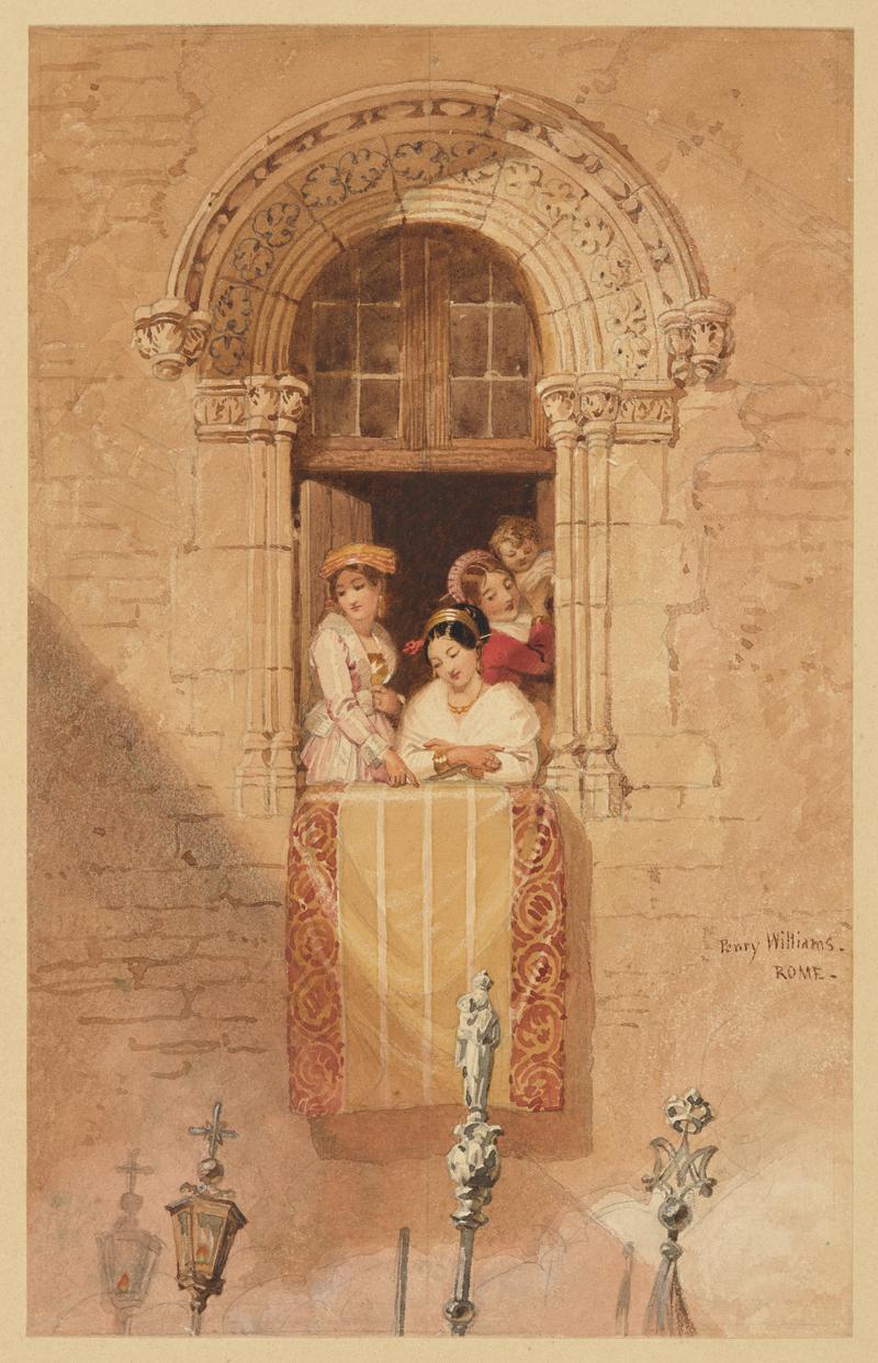 Women at a Window in Rome
