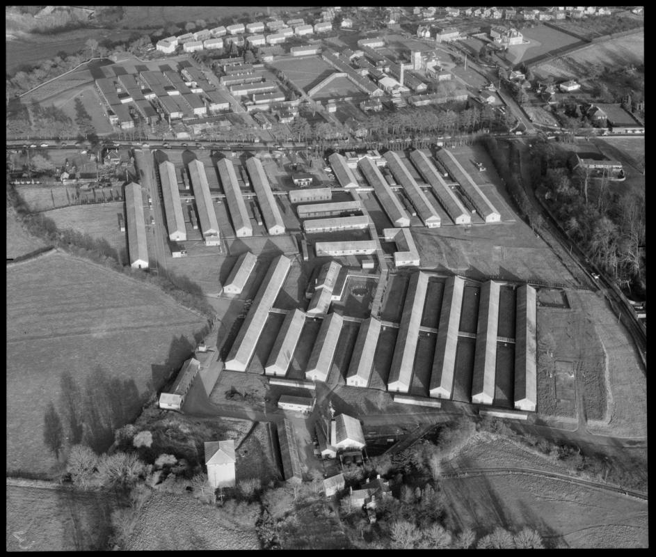 Aerial view of St Lawrence Hospital, Chepstow.