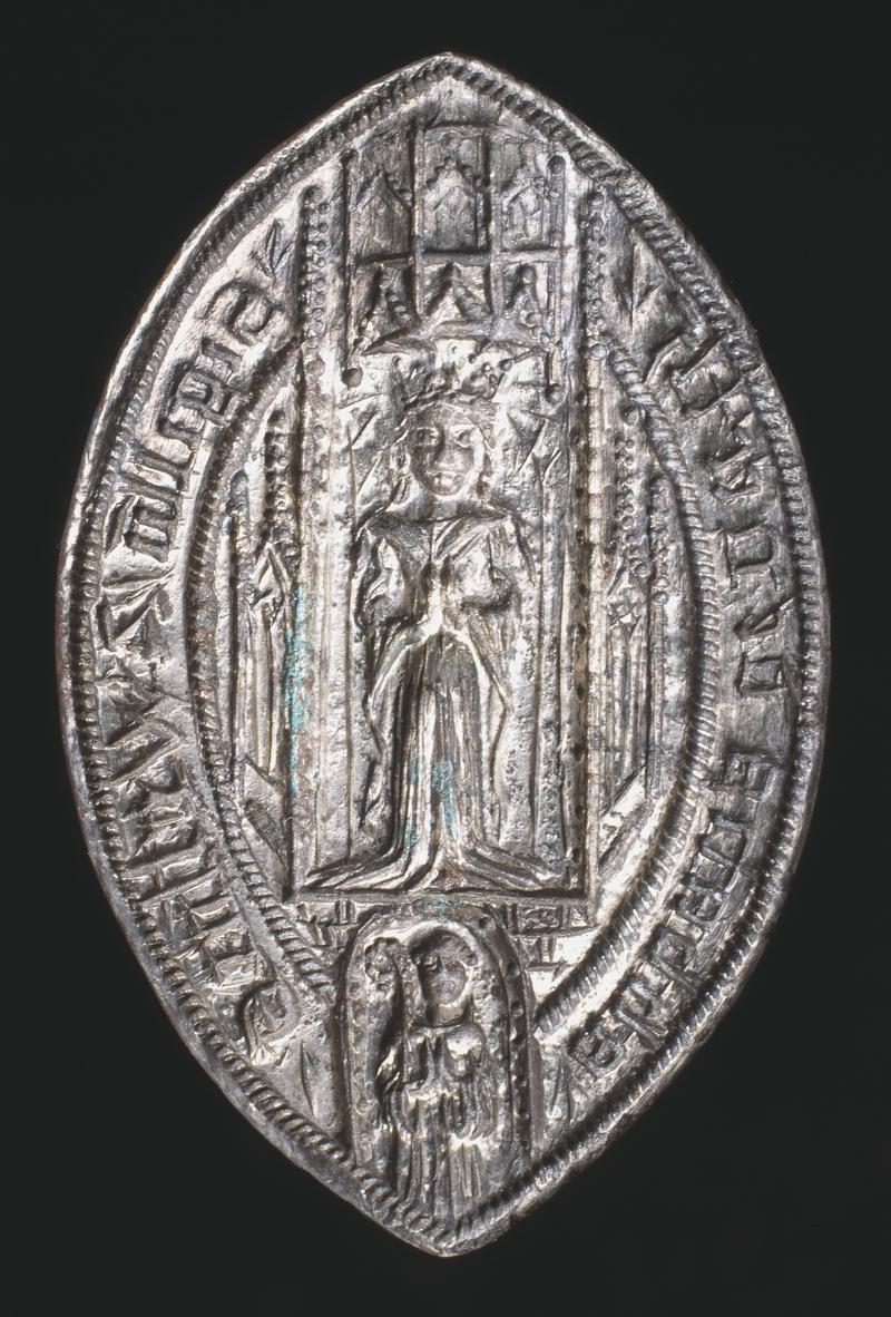 silver seal matrix of William, Abbot of Neath