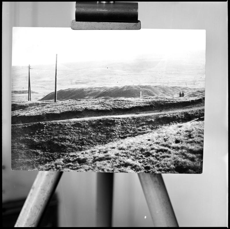 Black and white film negative of a photograph showing Coity Site, Blaenavon.  &#039;Coity Site&#039; is transcribed from original negative bag.