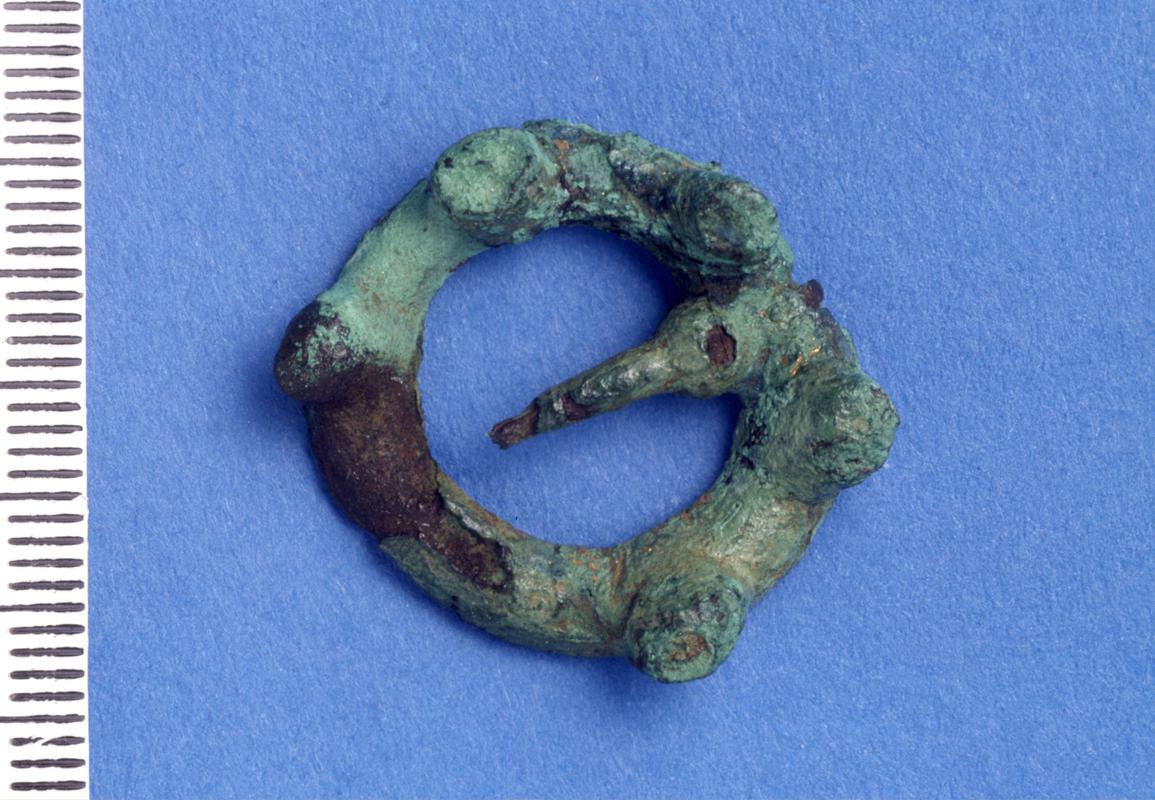 Medieval copper alloy annular brooch