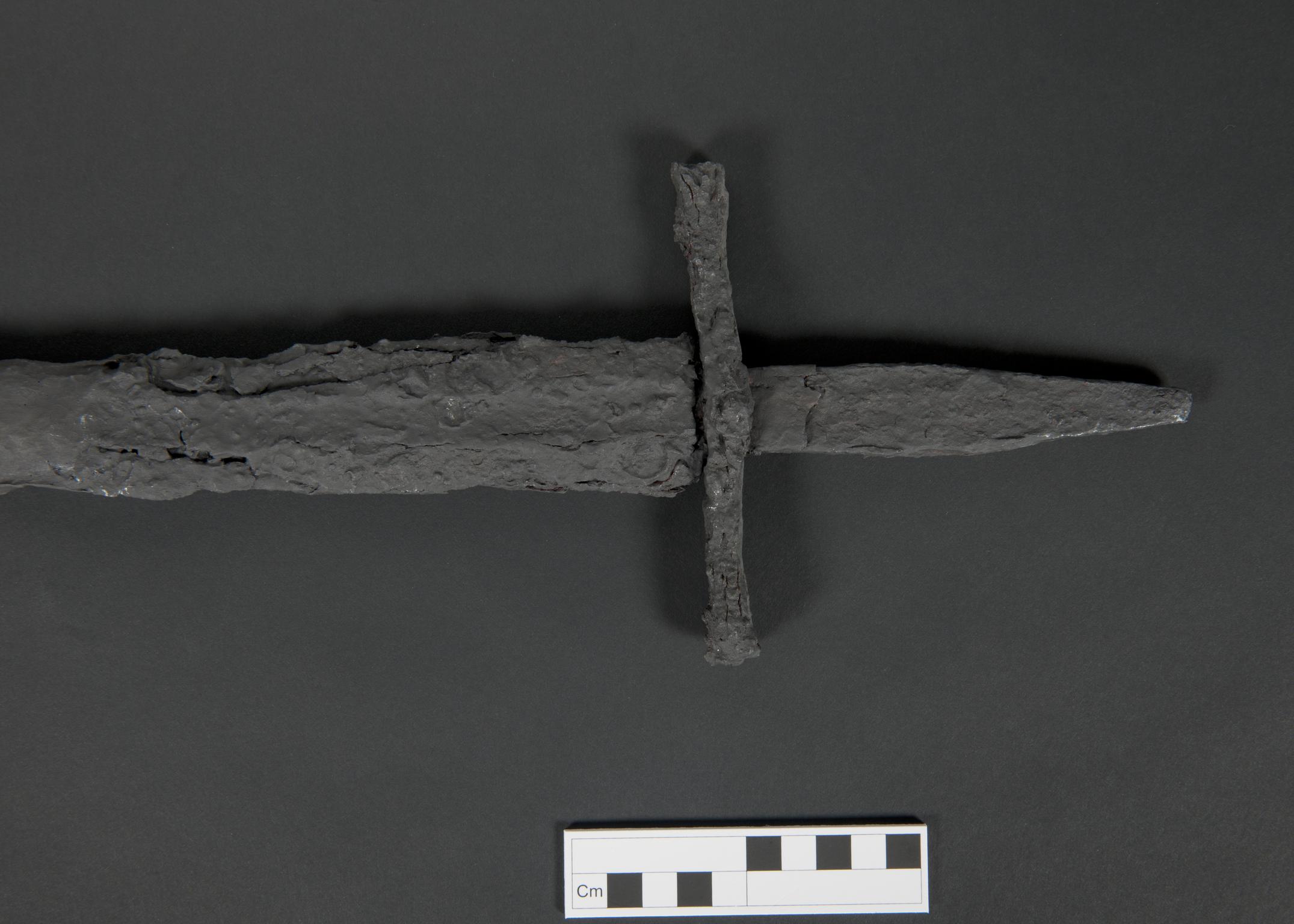 Medieval iron sword