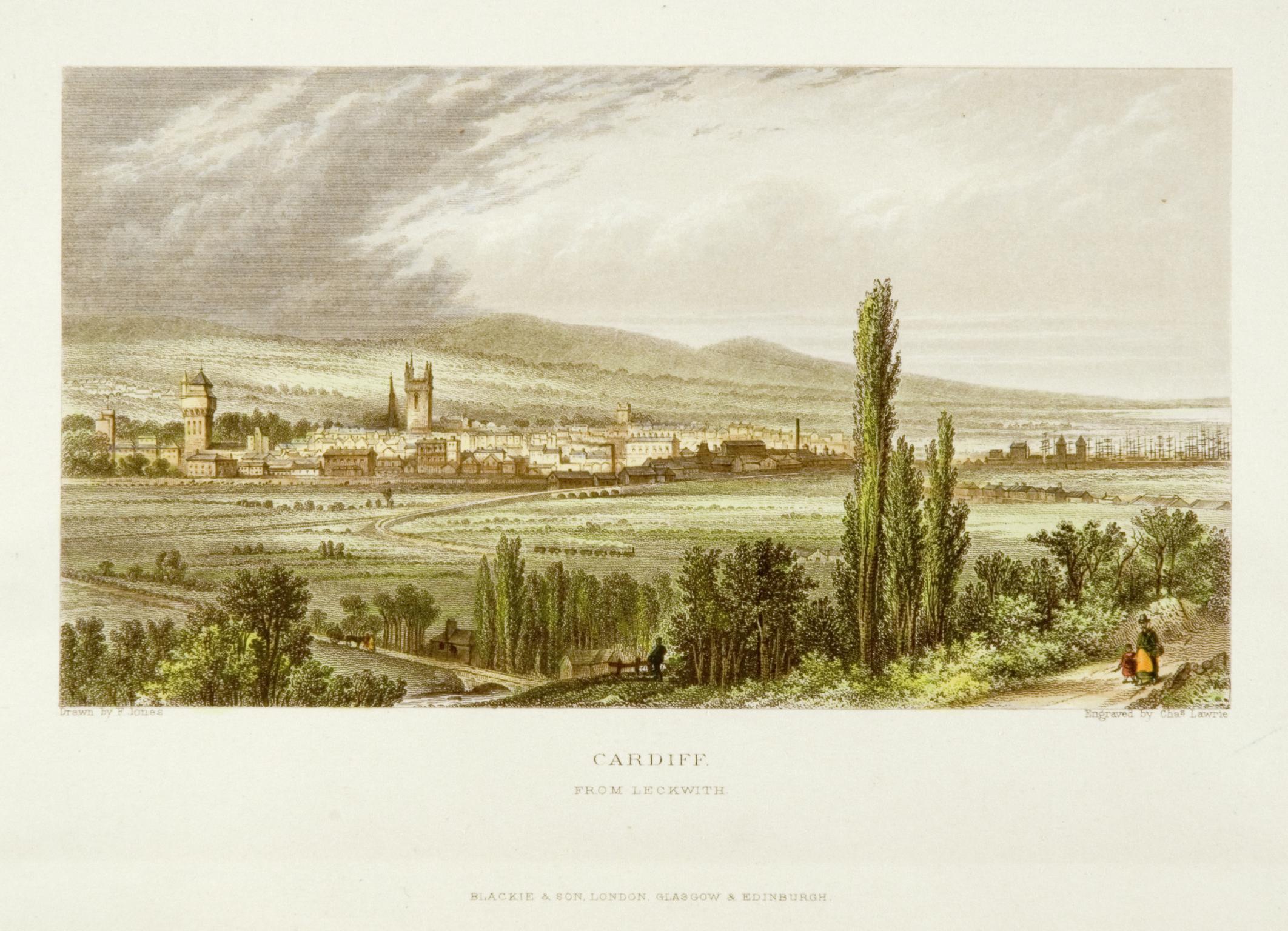 Cardiff From Leckwith (print)
