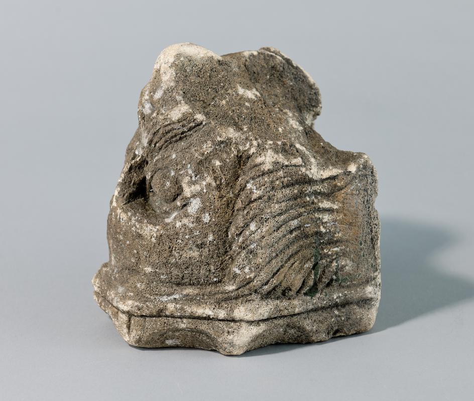 Medieval stone carved head