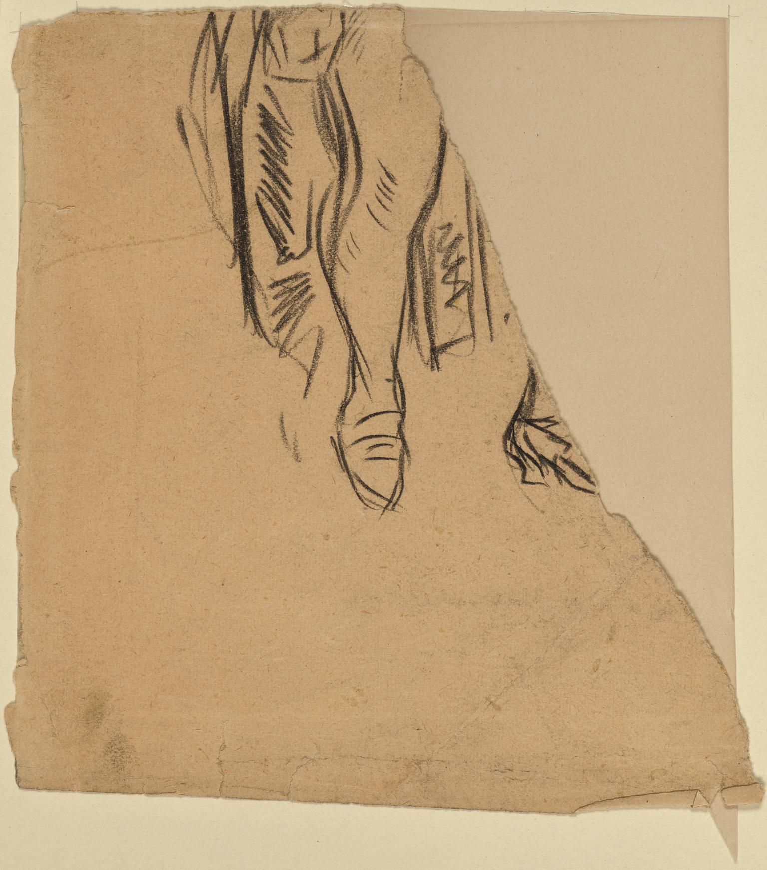 A Woman in Costume - her right Leg