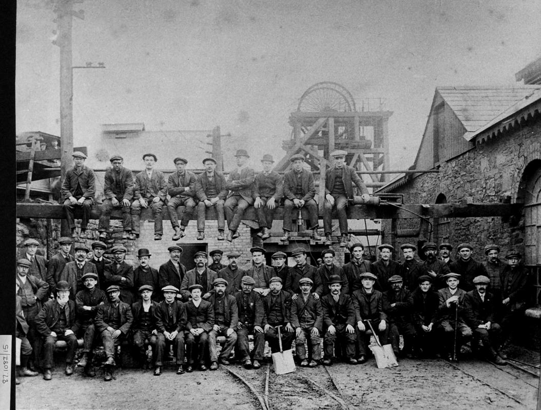 group of South Wales mineworkers