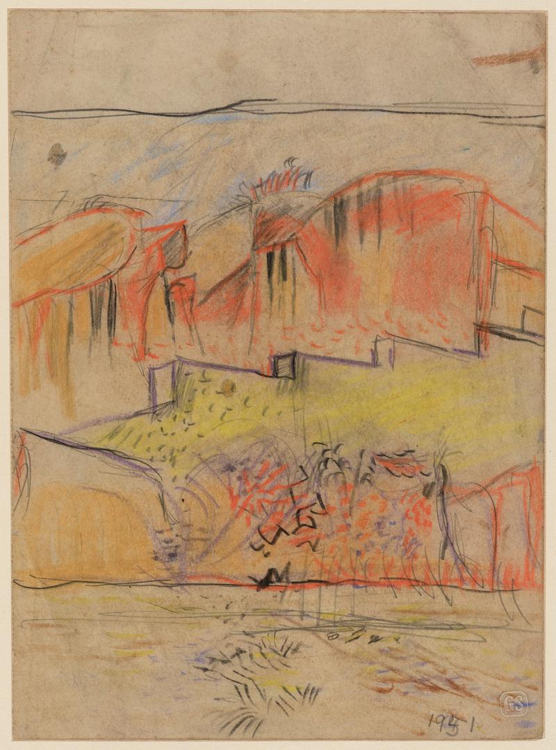Landscape with Terraced Walls