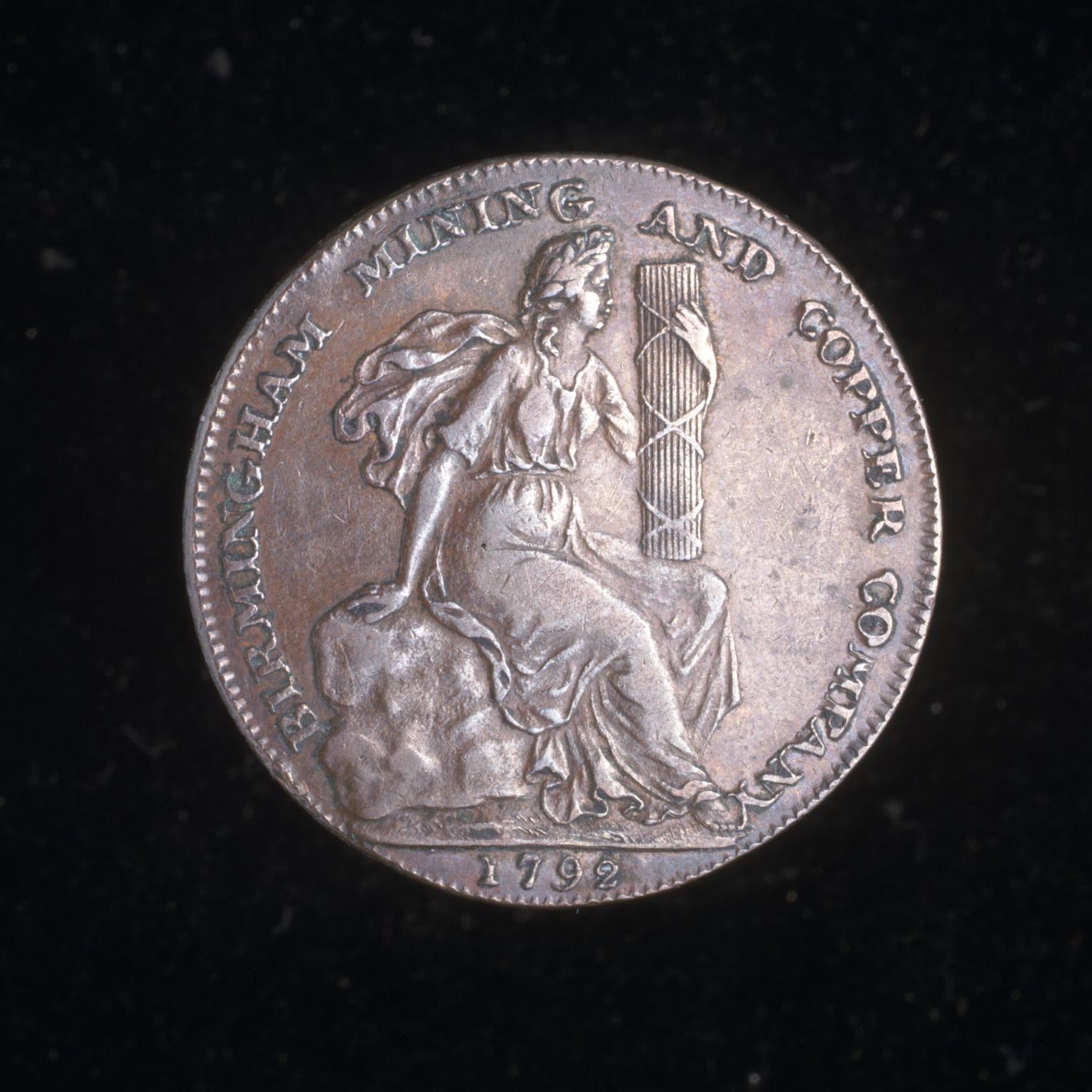 18th century token: Birmingham Mining & Copper Co.