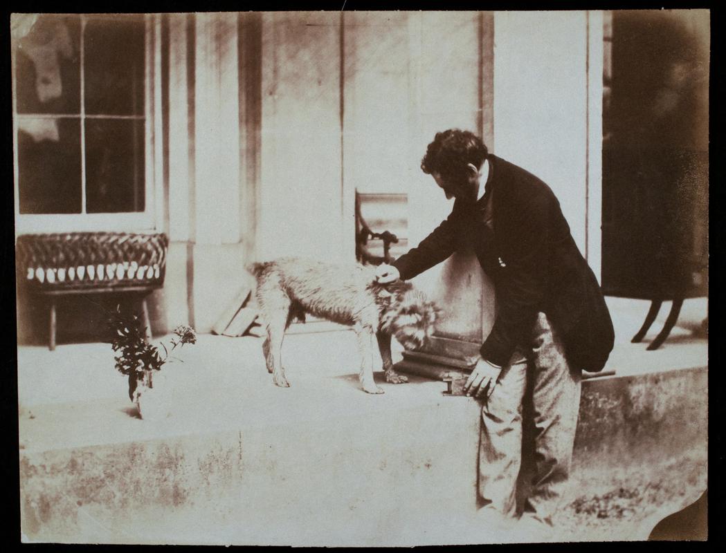 John Dillwyn Llewelyn with a dog