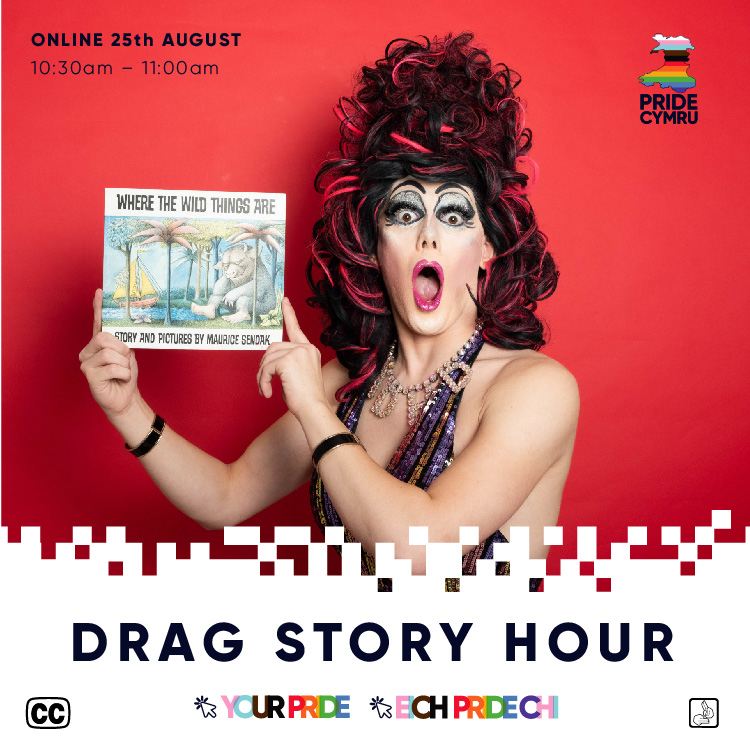 Digital flyer created to promote Pride Cymru&#039;s Big Online Week, 24 - 30 August 2020.