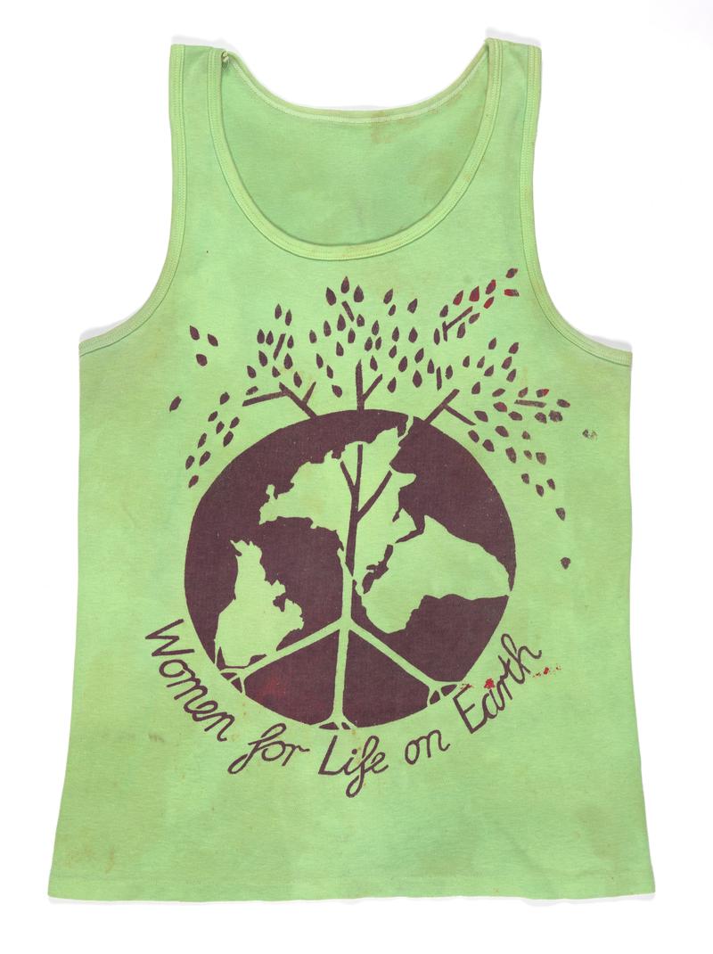 Women for Life on Earth vest top, 1982