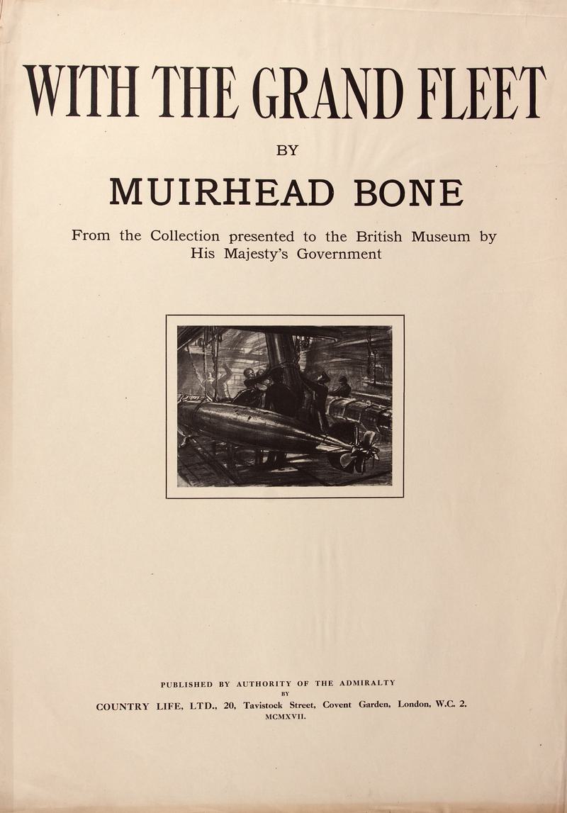 "With the Grand Fleet" by Muirhead Bone