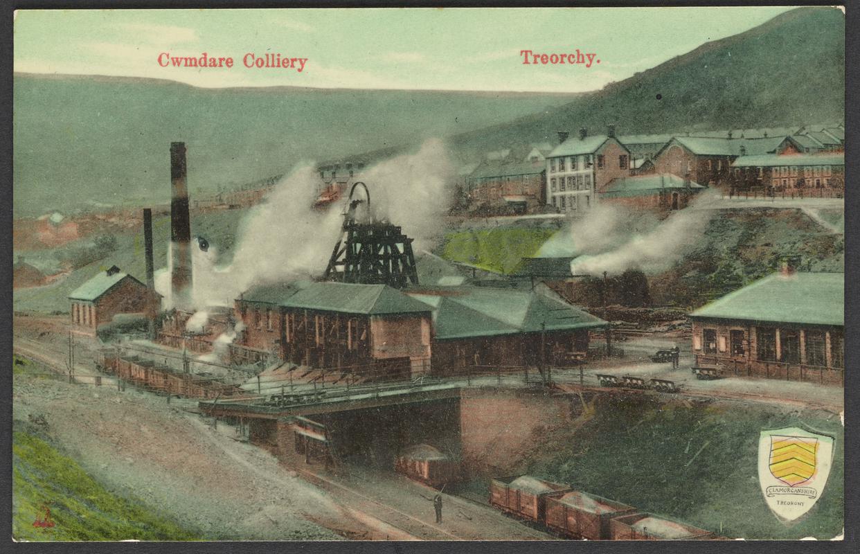 Cwmdare Colliery, Treorchy  (postcard)