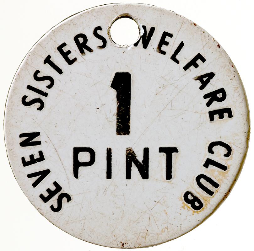 Seven Sisters Welfare Club pint token
