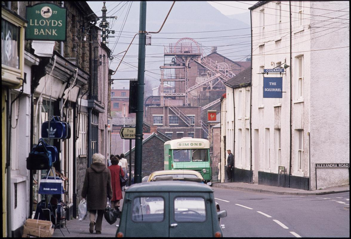 Colour film slide showing Ocean Colliery, taken from the main road in Pontycymer, Blaengarw April 1980.