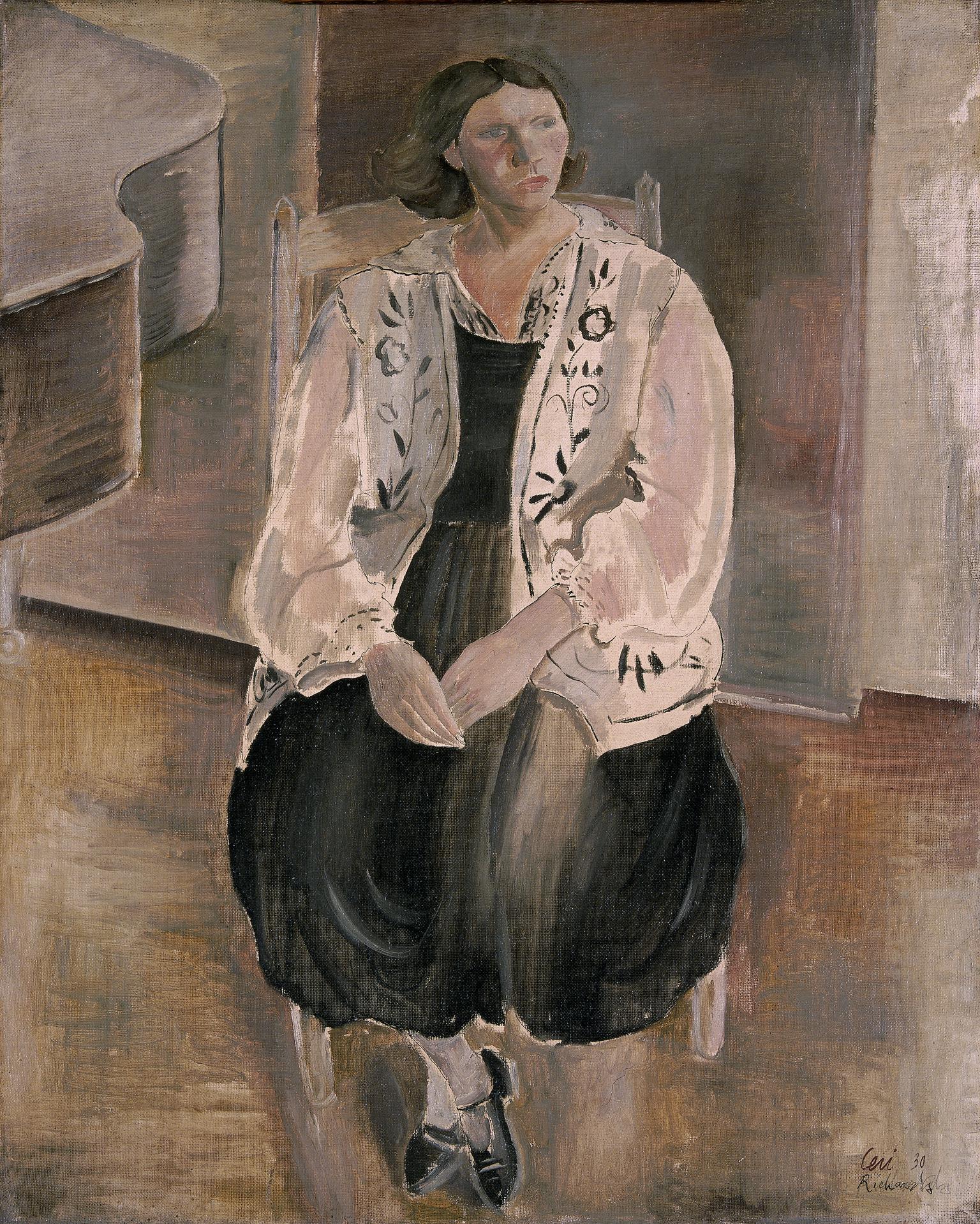 Portrait of the Artist's Wife, Frances (1901-1985)