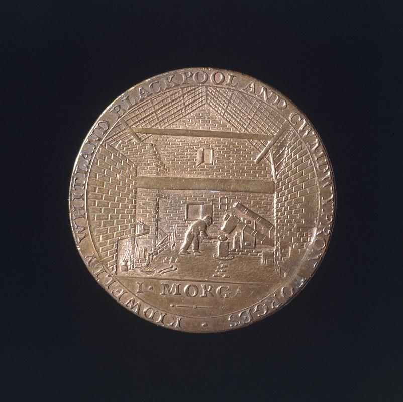 18th century token: Carmarthen ironworks