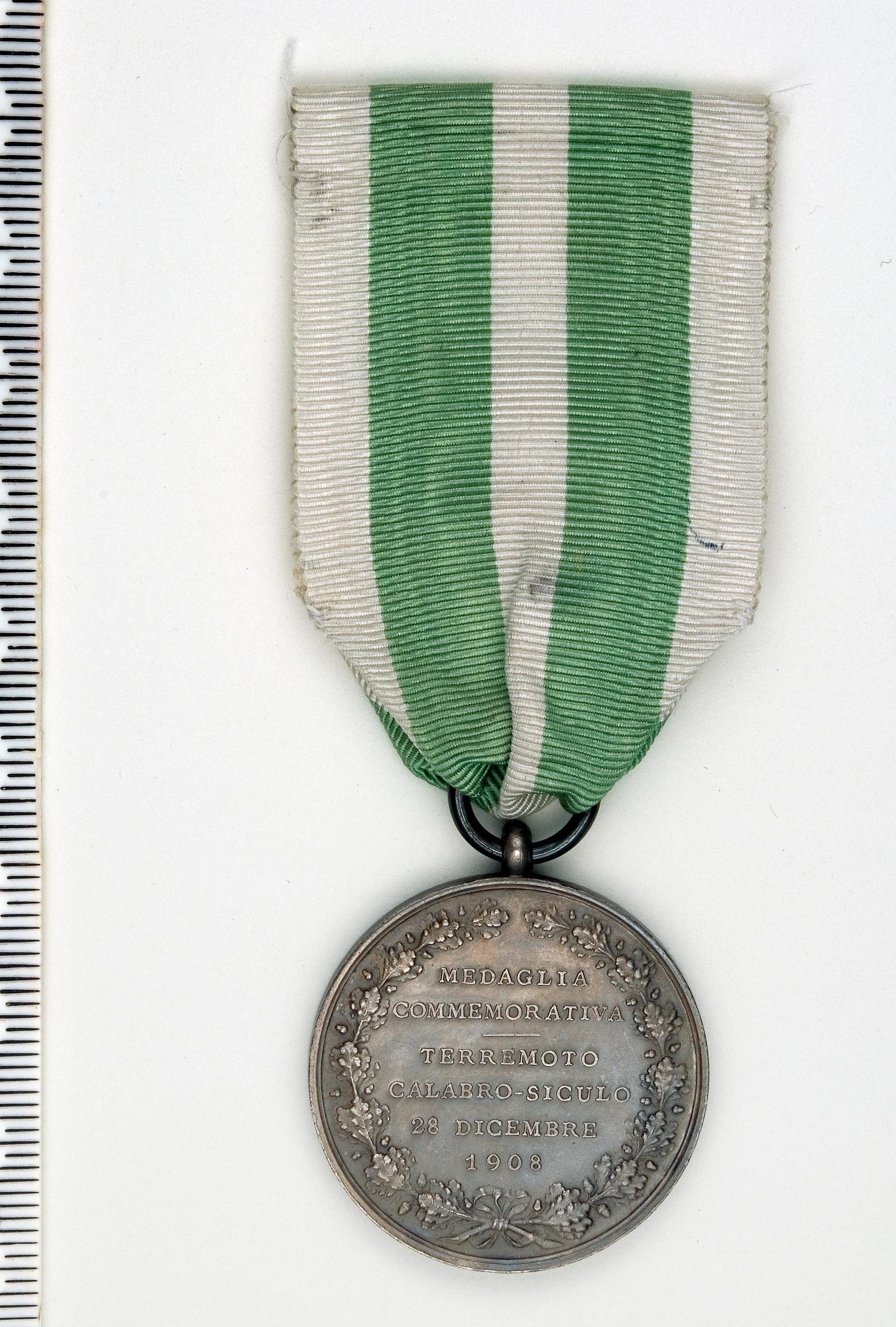 Medal; Messina Earthquake