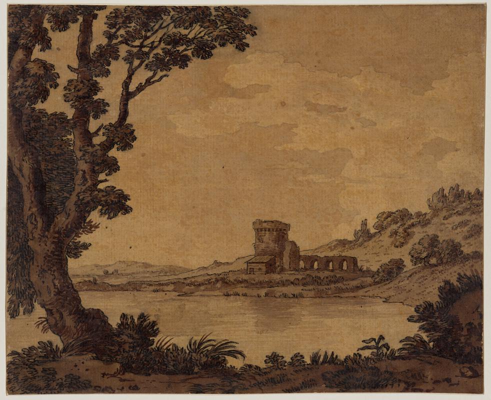 Landscape with building