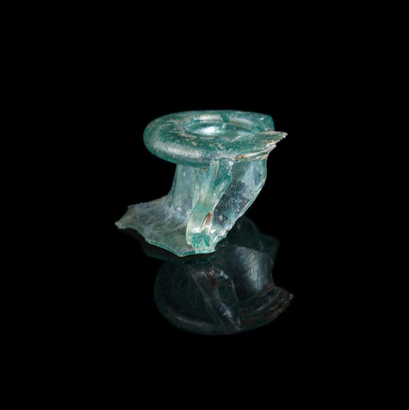 Roman glass oil flask