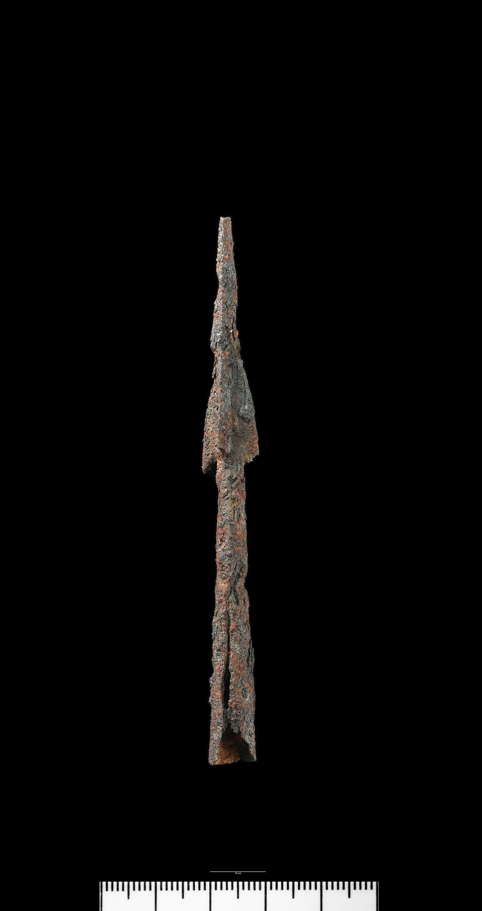 Roman iron arrowhead