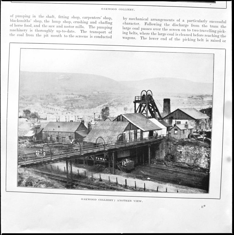 Oakwood Colliery, film negative