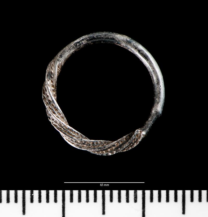 Medieval silver annular brooch