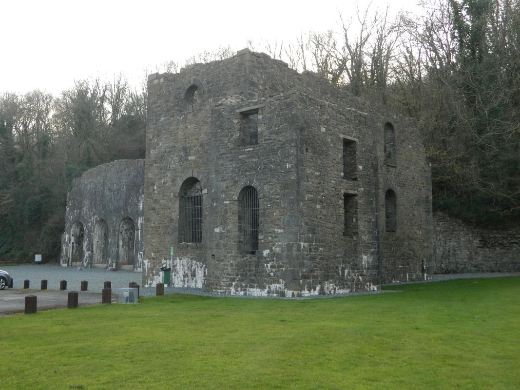 Kilgetty Ironworks, Stepaside: blowing engine house viewed from north east.