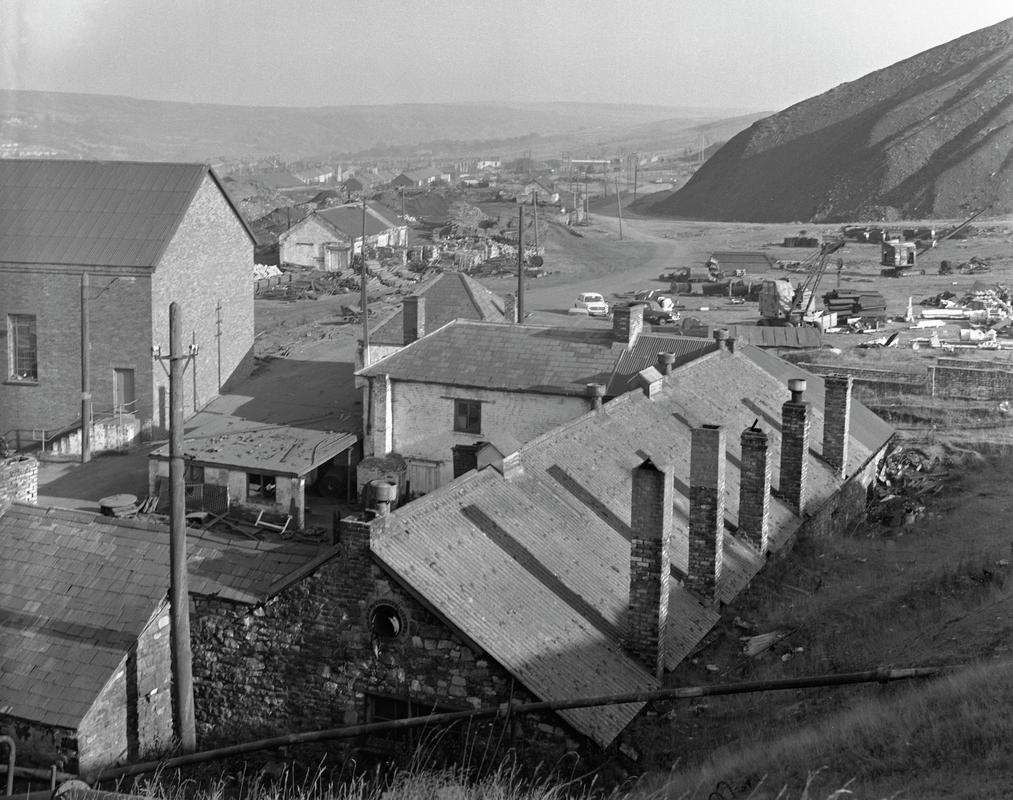 General view over the roof of the blacksmith&#039;s shop, Big Pit
