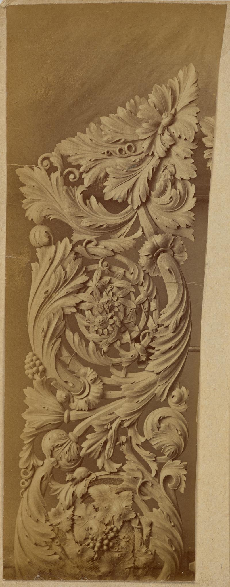 Woodcarving: Staircase panel for Lord Bute
