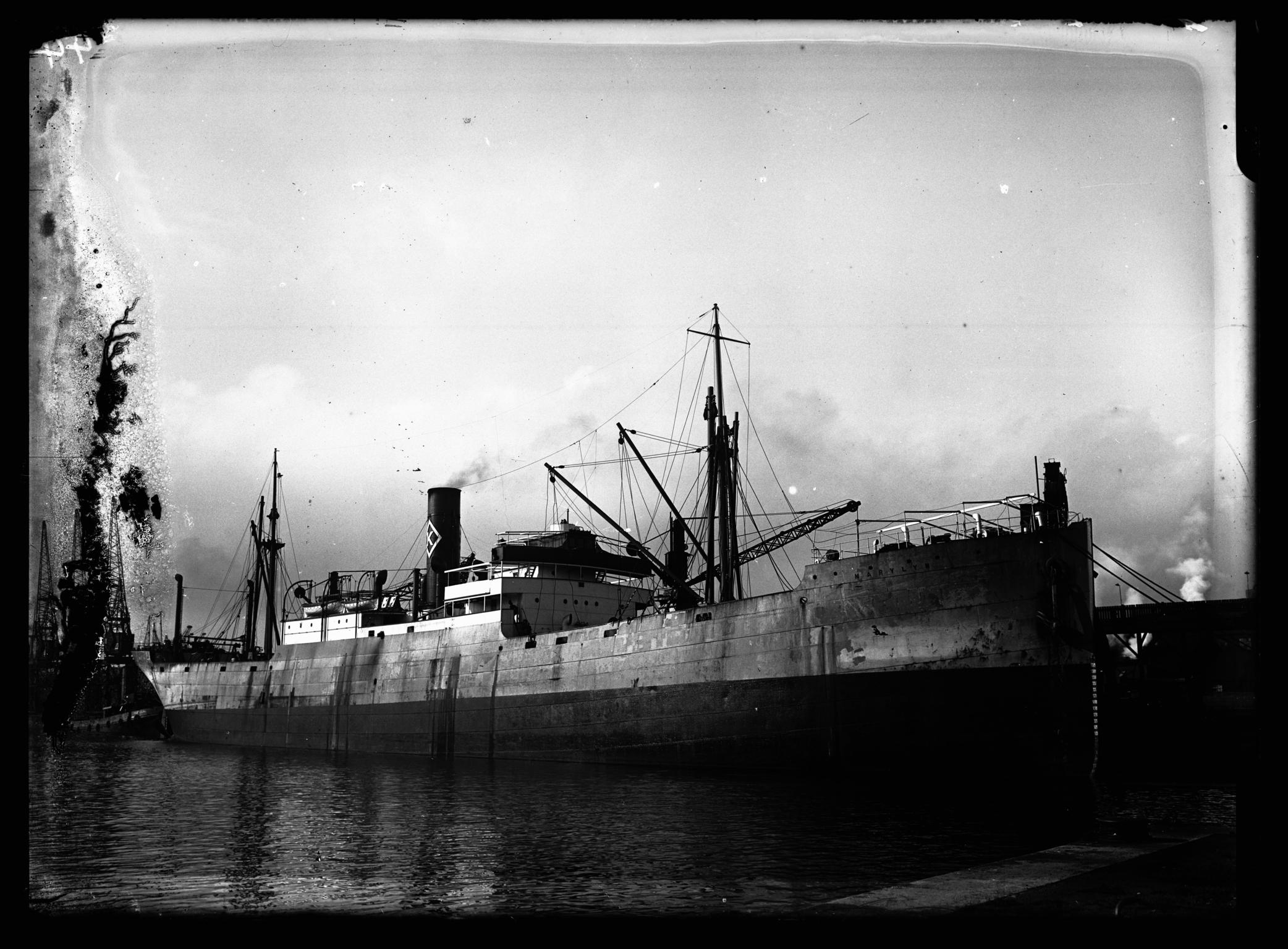 S.S. MARYLYN, glass negative
