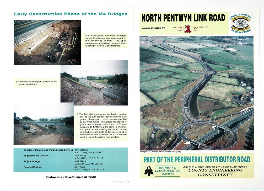 Brochure &#039;North Pentwyn Link Road&#039;.