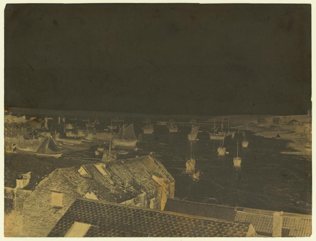 Wax paper calotype negative. Milford Haven (1855-1860)
