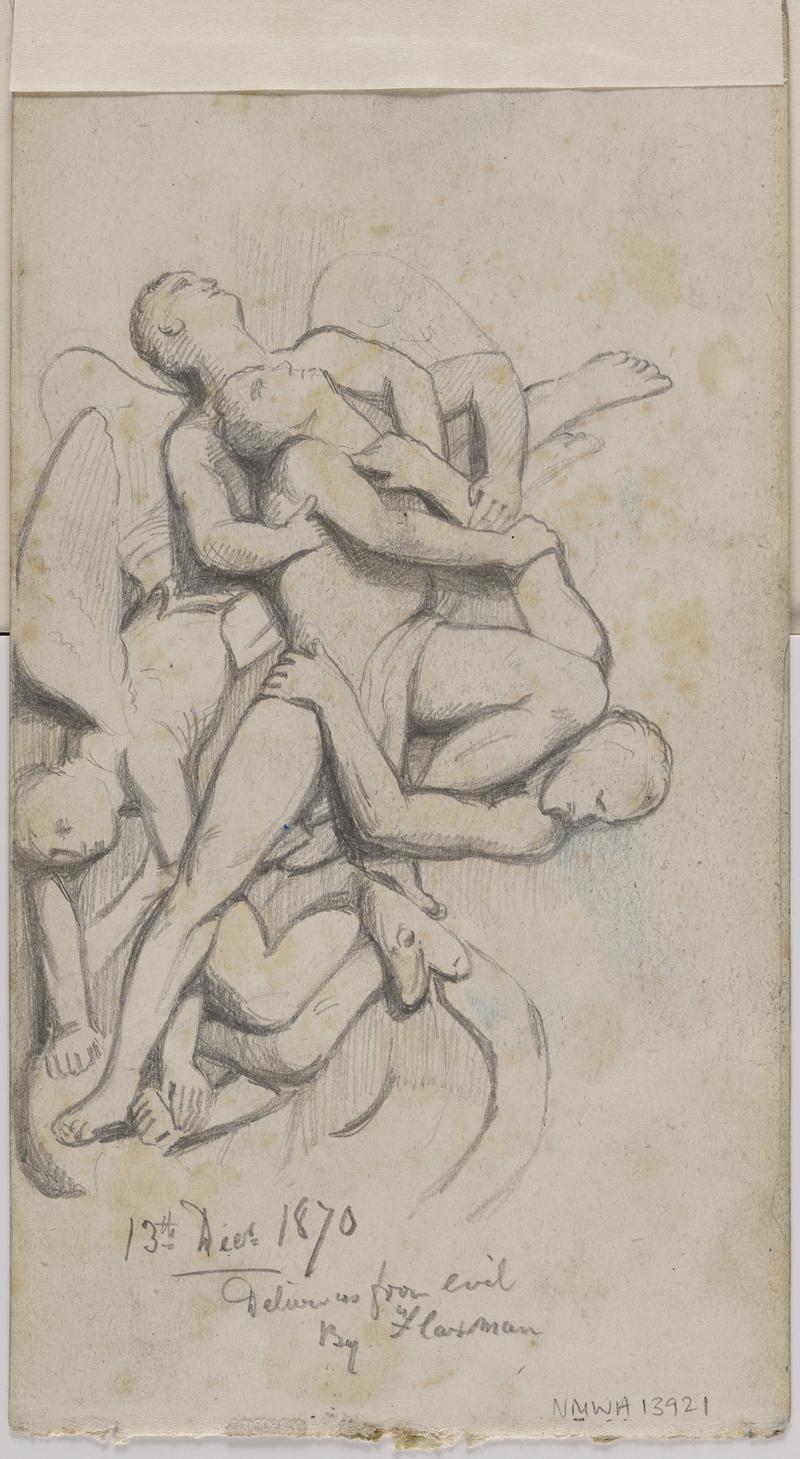 Study of male figure at easel