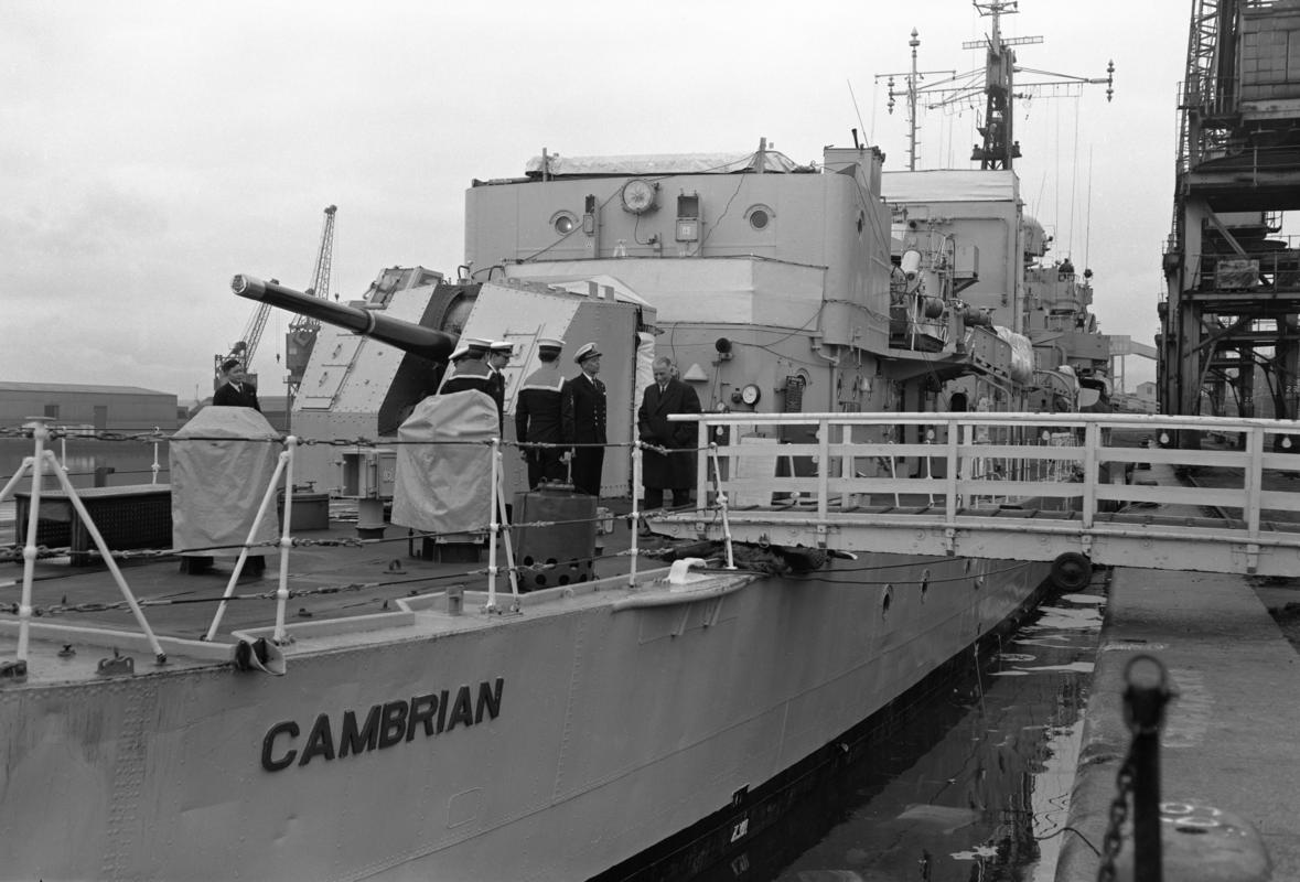 HMS CAMBRIAN at Cardiff Docks